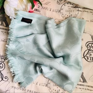 Coach Signature C Wool & Silk Blend Scarf